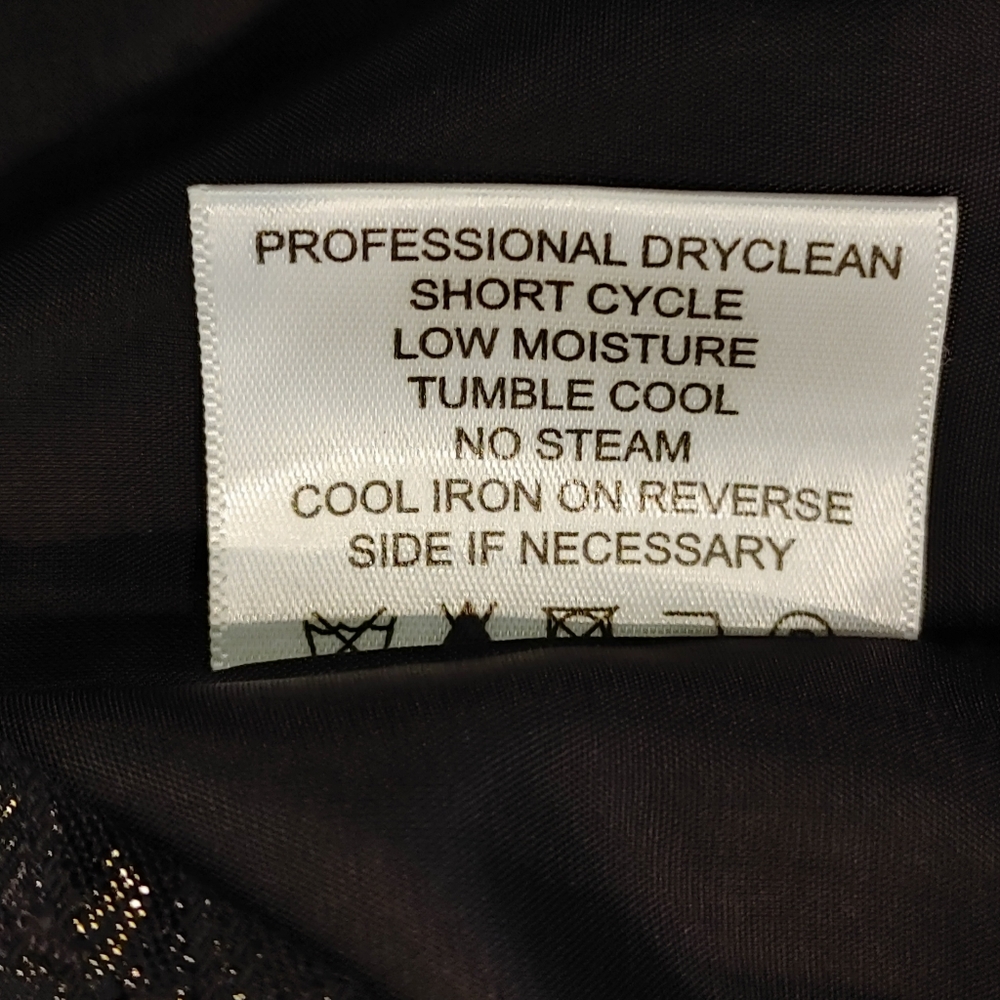 TORY BURCH JACQUARD SKIRT, BLACK 2 - Picture 7 of 8